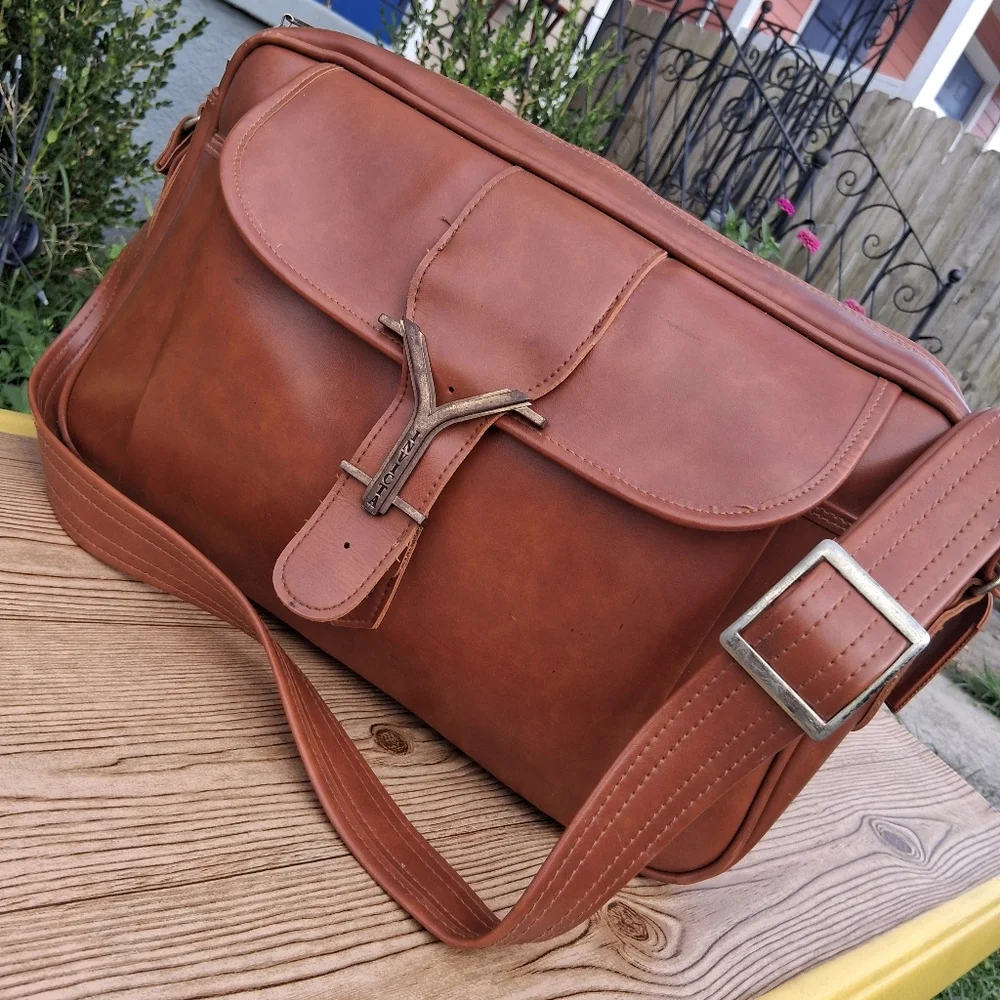 Classic Brown Leather Men's Bag